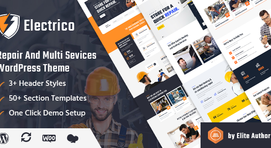 Electrico - Theme WordPress Sửa chữa và Đa dịch vụ