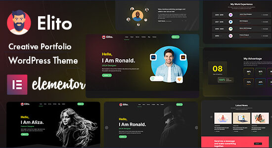 Elito - Chủ đề WordPress danh mục đầu tư sáng tạo