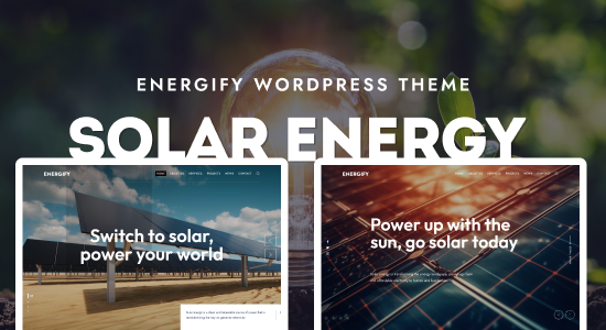 Energify - Chủ đề WordPress về năng lượng mặt trời và năng lượng tái tạo