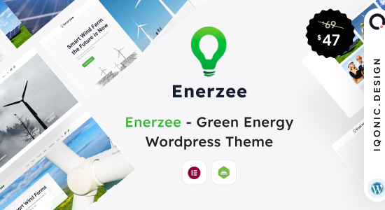 Enerzee - Chủ đề WordPress về năng lượng tái tạo