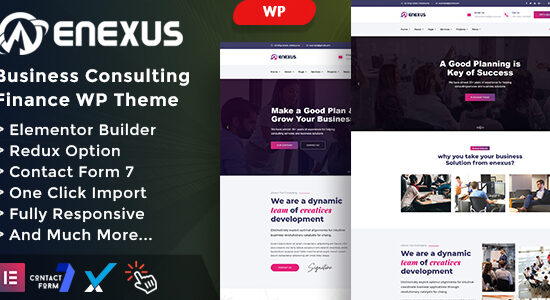 Enexus - Tư vấn chủ đề WordPress Elementor kinh doanh