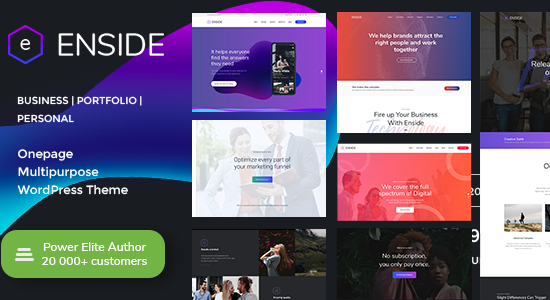 Enside - Chủ đề WordPress trang đích đa năng Onepage