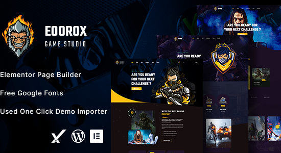 Eoorox - Chủ đề WordPress về trò chơi và thể thao điện tử