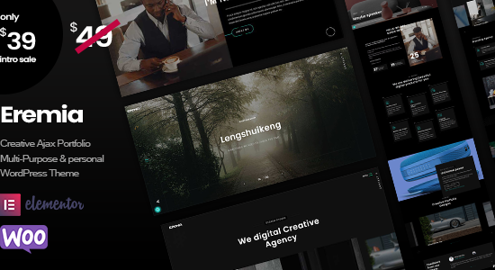 Eremia - Chủ đề WordPress danh mục đầu tư Ajax