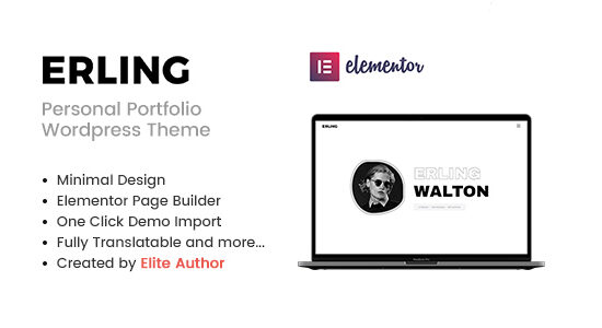 Erling - Chủ đề WordPress danh mục đầu tư cá nhân