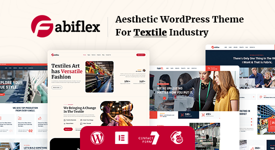 Fabiflex - Chủ đề WordPress ngành dệt may