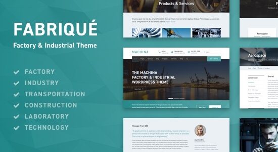 Fabriqué - Chủ đề WordPress dành cho nhà máy & doanh nghiệp công nghiệp