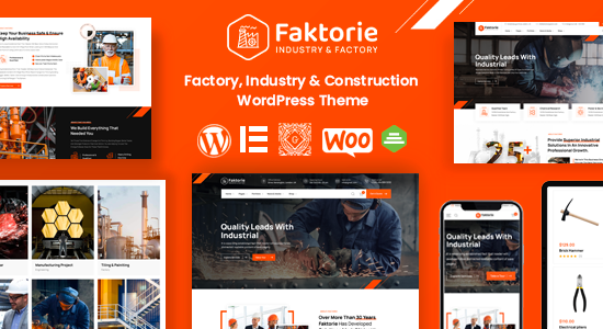 Faktorie - Chủ đề WordPress Công nghiệp & Nhà máy