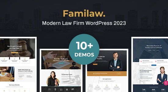 Familaw - Luật sư, Luật sư & Công ty luật Elementor WordPress Theme