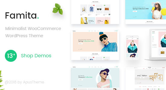 Famita - Chủ đề WordPress WooC Commerce tối giản