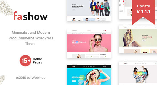 Fashow - Theme WordPress thời trang WooC Commerce tối giản và hiện đại