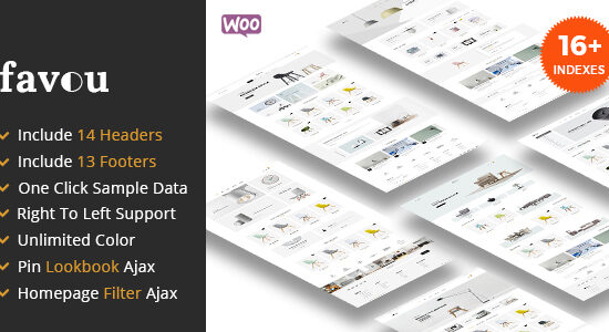 Favou - Nội thất WooC Commerce Ajax WordPress Theme