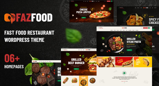 Fazfood - Chủ đề WordPress nhà hàng thức ăn nhanh