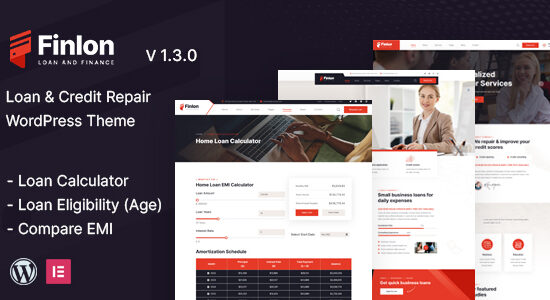 Finlon - Chủ đề WordPress sửa chữa khoản vay và tín dụng