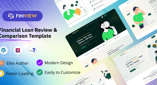 Finview - Đánh giá và so sánh khoản vay tài chính Chủ đề WordPress liên kết.