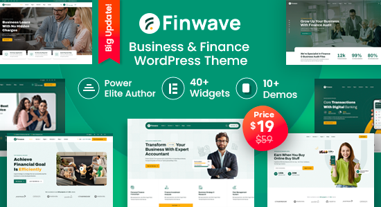 Finwave - Chủ đề WordPress về Kinh doanh và Tài chính