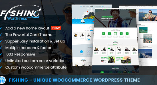 Fishing Store For WordPress Theme