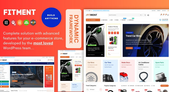 Fitment - Cars, Equipments, Accessories & Auto Parts Elementor Ecommerce Theme