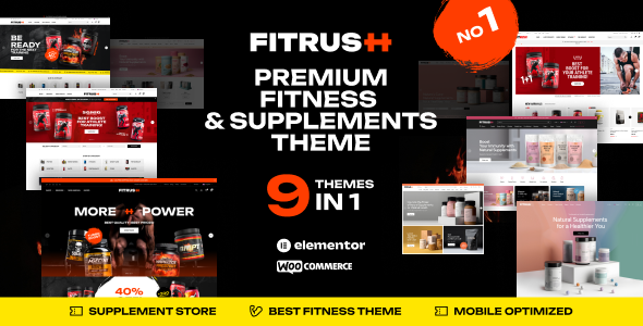 Fitrush - Chủ đề WordPress bổ sung sức khỏe và thể hình