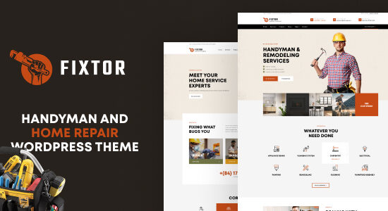 Fixtor - Chủ đề WordPress dành cho người siêng năng & sửa chữa nhà
