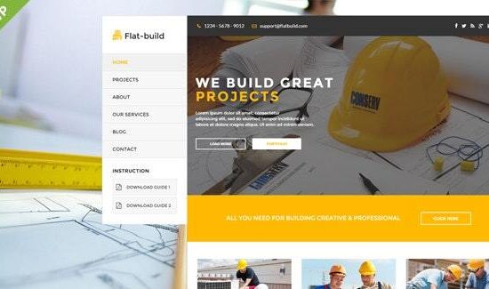 Flatbuild - Chủ đề WordPress kinh doanh xây dựng