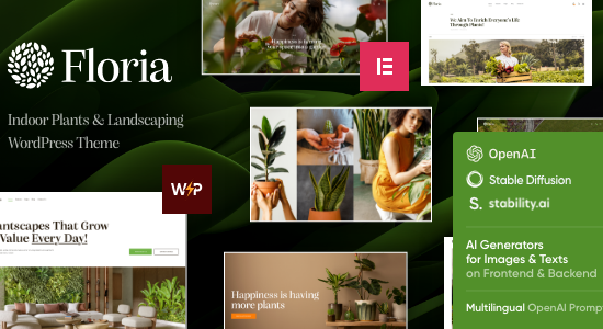 Floria — Chủ đề WordPress làm vườn & cảnh quan