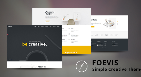 Foevis - Minimal Agency & Video Portfolio WordPress Theme