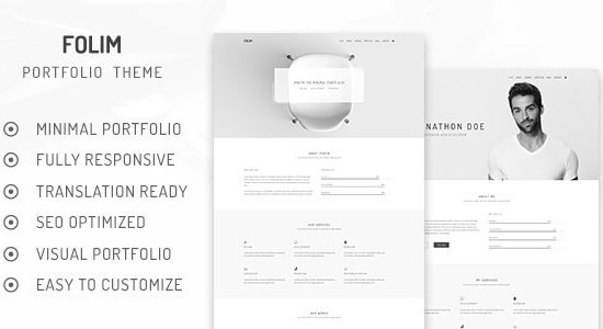 Folim - Chủ đề WordPress danh mục đầu tư tối giản sạch sẽ