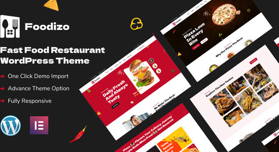 Foodizo - Chủ đề WordPress nhà hàng thức ăn nhanh