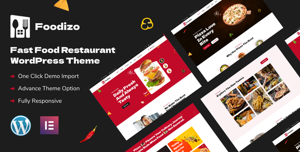 Foodizo - Chủ đề WordPress nhà hàng thức ăn nhanh