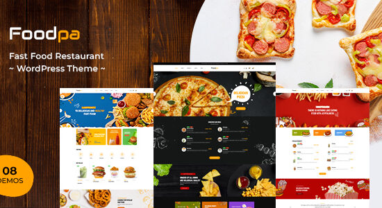 Foodpa – Chủ đề WordPress nhà hàng thức ăn nhanh WooC Commerce