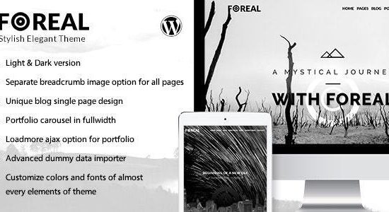 Foreal - Giám đốc, Nhà văn WordPress Theme