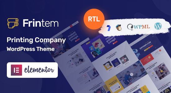 Frintem - Công ty in ấn Chủ đề WordPress + RTL