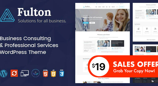 Fulton - Tư vấn kinh doanh và Theme WordPress đa mục đích