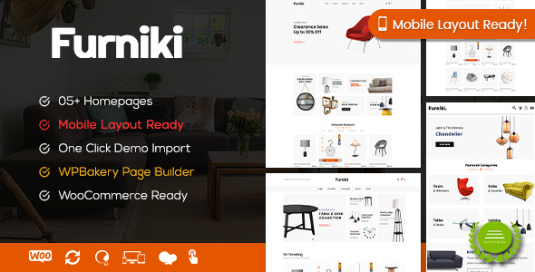 Furniki - Cửa hàng nội thất & Thiết kế nội thất Chủ đề WordPress WooC Commerce (Sẵn sàng bố cục trên thiết bị di động)