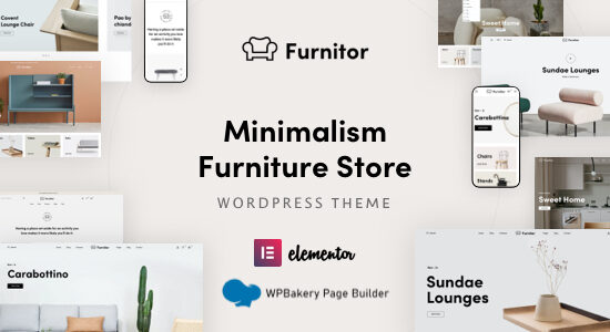 Furnitor – Chủ đề WordPress của Cửa hàng nội thất tối giản