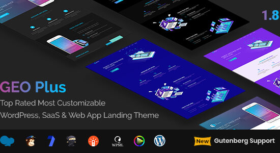 GEO Plus - Chủ đề trang đích ứng dụng web và SaaS WordPress