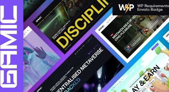 Gamic - Chủ đề WordPress về trò chơi Metaverse & trò chơi tiền điện tử