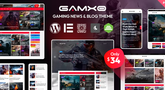 Gamxo - Chủ đề blog và tin tức trò chơi WordPress