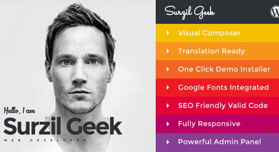 Geek - Chủ đề WordPress về sơ yếu lý lịch cá nhân và danh mục đầu tư