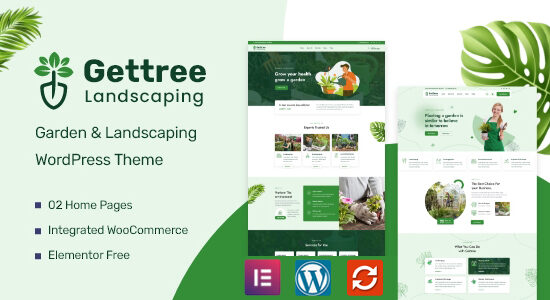 Gettree – Chủ đề WordPress về vườn và cảnh quan