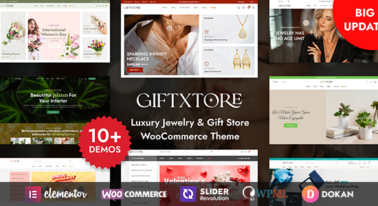 GiftXtore - Chủ đề WordPress của Cửa hàng quà tặng & trang sức sang trọng