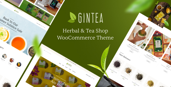 GinTea - Chủ đề WooC Commerce của Herbal & Tea Shop