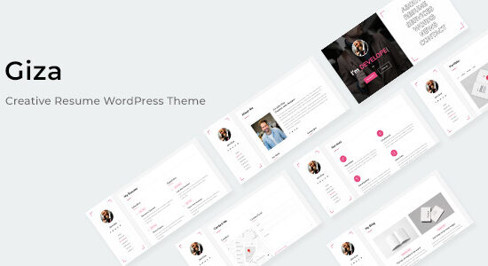 Giza - Chủ đề WordPress sơ yếu lý lịch sáng tạo