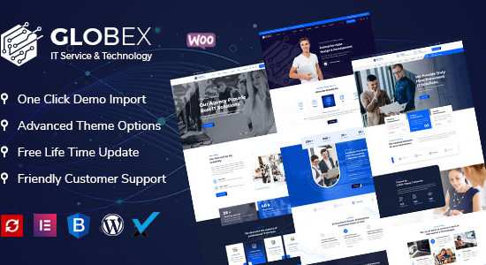 Globex - Chủ đề WordPress Dịch vụ & Giải pháp CNTT