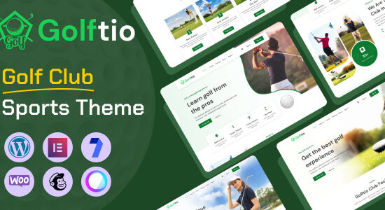 Golftio - Chủ đề WordPress thể thao của câu lạc bộ golf