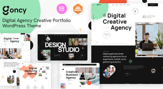 Goncy - Chủ đề WordPress Elementor dành cho Cơ quan kỹ thuật số & danh mục đầu tư sáng tạo