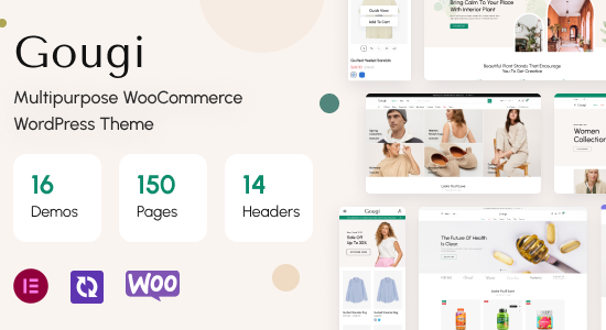 Gougi - Chủ đề WordPress thương mại điện tử đa năng