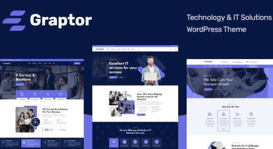 Graptor - Chủ đề WordPress Giải pháp Công nghệ & CNTT