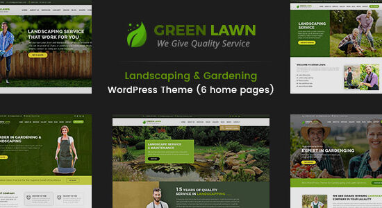 Green Lawn - Chủ đề WordPress về cảnh quan